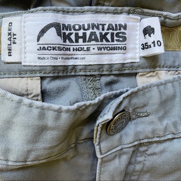 Mountain Khakis Men’s Relaxed Fit Shorts Grey - Picture 6 of 9
